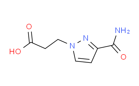 CAS No. 1006458-61-2, 3-(3-Carbamoyl-1H-pyrazol-1-yl)propanoic acid