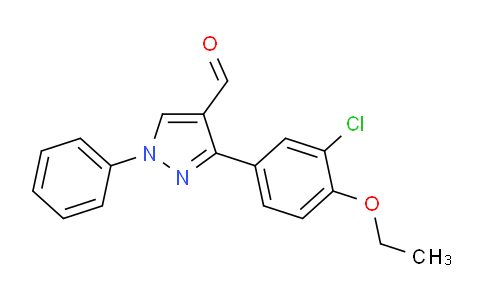 CAS No. 882231-91-6, 3-(3-Chloro-4-ethoxyphenyl)-1-phenyl-1H-pyrazole-4-carbaldehyde