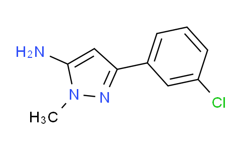 CAS No. 92406-44-5, 3-(3-Chlorophenyl)-1-methyl-1H-pyrazol-5-amine