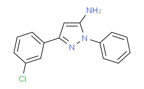 CAS No. 1006463-99-5, 3-(3-Chlorophenyl)-1-phenyl-1H-pyrazol-5-amine
