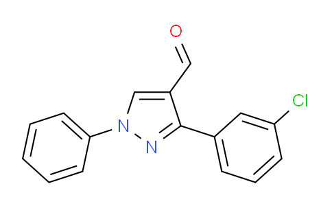 CAS No. 36640-43-4, 3-(3-Chlorophenyl)-1-phenyl-1H-pyrazole-4-carbaldehyde