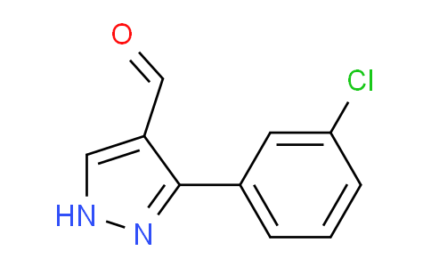 CAS No. 681260-24-2, 3-(3-Chlorophenyl)-1H-pyrazole-4-carbaldehyde