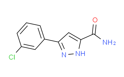 CAS No. 1397187-17-5, 3-(3-Chlorophenyl)-1H-pyrazole-5-carboxamide