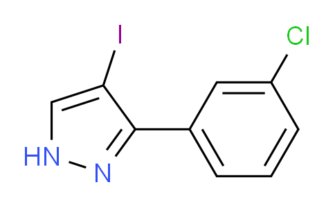 CAS No. 1341966-81-1, 3-(3-Chlorophenyl)-4-iodo-1H-pyrazole