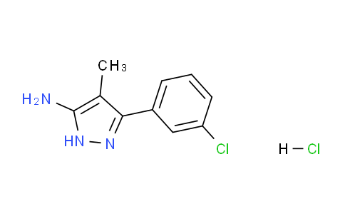 CAS No. 1238277-87-6, 3-(3-Chlorophenyl)-4-methyl-1H-pyrazol-5-amine hydrochloride