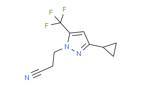 CAS No. 1006319-95-4, 3-(3-Cyclopropyl-5-(trifluoromethyl)-1H-pyrazol-1-yl)propanenitrile