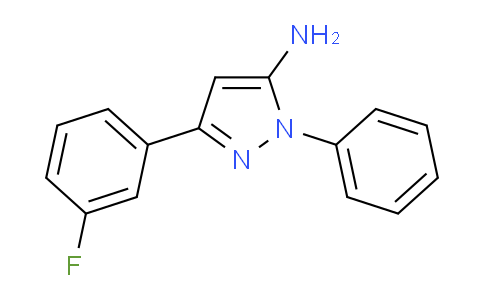 CAS No. 1015844-72-0, 3-(3-Fluorophenyl)-1-phenyl-1H-pyrazol-5-amine