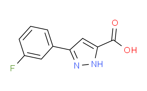 CAS No. 1188375-17-8, 3-(3-Fluorophenyl)-1H-pyrazole-5-carboxylic acid