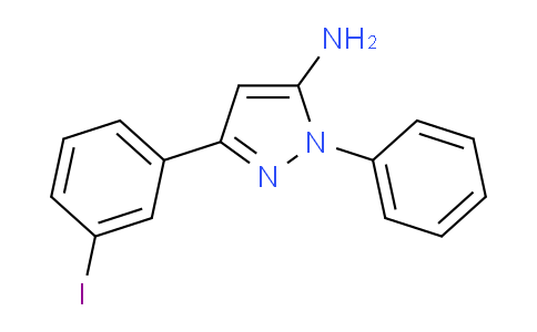 CAS No. 1017781-35-9, 3-(3-Iodophenyl)-1-phenyl-1H-pyrazol-5-amine