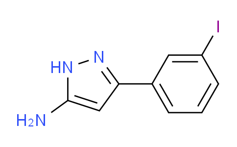 CAS No. 502132-87-8, 3-(3-Iodophenyl)-1H-pyrazol-5-amine