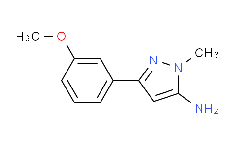 CAS No. 1152708-61-6, 3-(3-Methoxyphenyl)-1-methyl-1H-pyrazol-5-amine