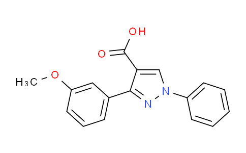 CAS No. 381214-37-5, 3-(3-Methoxyphenyl)-1-phenyl-1H-pyrazole-4-carboxylic acid