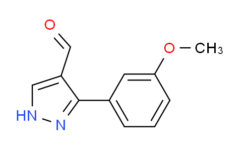 CAS No. 874991-12-5, 3-(3-Methoxyphenyl)-1H-pyrazole-4-carbaldehyde