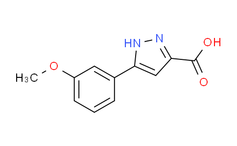 CAS No. 890591-64-7, 3-(3-Methoxyphenyl)-1H-pyrazole-5-carboxylic acid