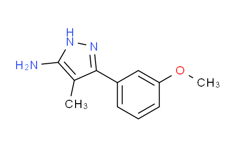 CAS No. 1033430-89-5, 3-(3-Methoxyphenyl)-4-methyl-1H-pyrazol-5-amine
