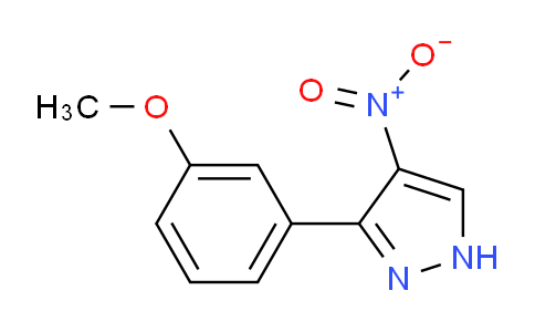CAS No. 1707603-09-5, 3-(3-Methoxyphenyl)-4-nitro-1H-pyrazole