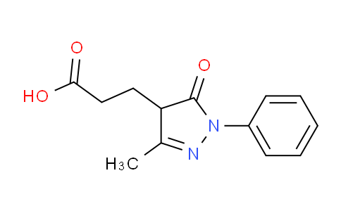 CAS No. 23582-68-5, 3-(3-Methyl-5-oxo-1-phenyl-4,5-dihydro-1H-pyrazol-4-yl)propanoic acid