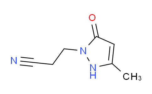 CAS No. 342402-64-6, 3-(3-Methyl-5-oxo-2,5-dihydro-1H-pyrazol-1-yl)propanenitrile