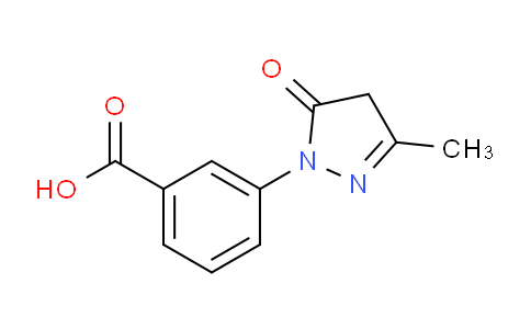 CAS No. 60297-63-4, 3-(3-Methyl-5-oxo-4,5-dihydro-1H-pyrazol-1-yl)benzoic acid