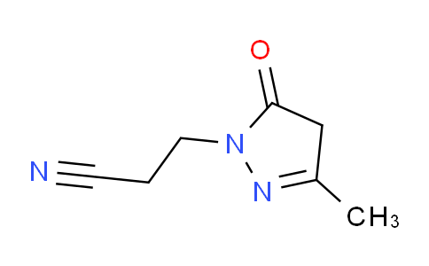 CAS No. 2361-34-4, 3-(3-Methyl-5-oxo-4,5-dihydro-1H-pyrazol-1-yl)propanenitrile
