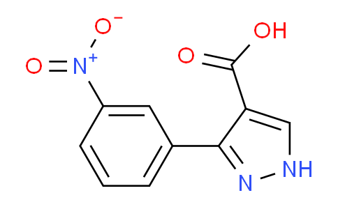 CAS No. 448187-56-2, 3-(3-Nitrophenyl)-1H-pyrazole-4-carboxylic acid
