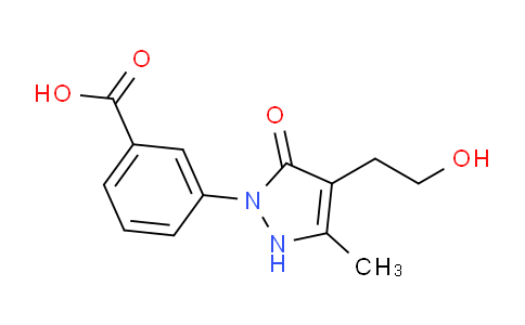 CAS No. 885949-88-2, 3-(4-(2-Hydroxyethyl)-3-methyl-5-oxo-2,5-dihydro-1H-pyrazol-1-yl)benzoic acid