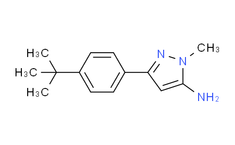 CAS No. 175137-47-0, 3-(4-(tert-Butyl)phenyl)-1-methyl-1H-pyrazol-5-amine