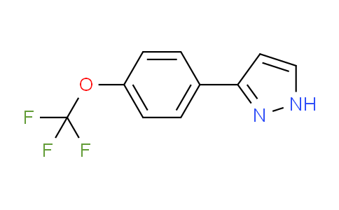 CAS No. 474707-71-6, 3-(4-(Trifluoromethoxy)phenyl)-1H-pyrazole