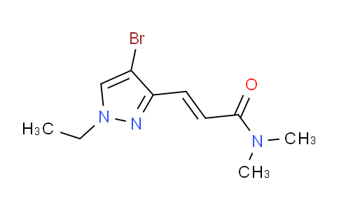 CAS No. 1001500-64-6, 3-(4-Bromo-1-ethyl-1H-pyrazol-3-yl)-N,N-dimethylacrylamide