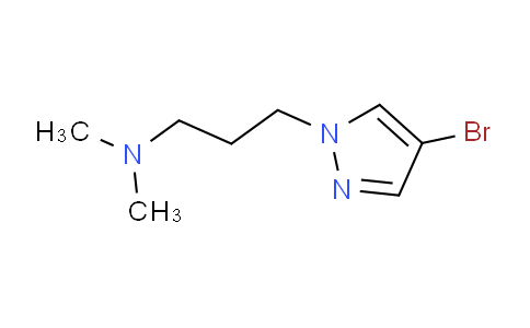 CAS No. 847818-53-5, 3-(4-Bromo-1H-pyrazol-1-yl)-N,N-dimethylpropan-1-amine