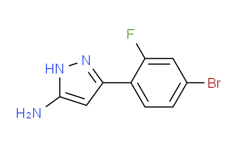 CAS No. 1135815-14-3, 3-(4-Bromo-2-fluorophenyl)-1H-pyrazol-5-amine