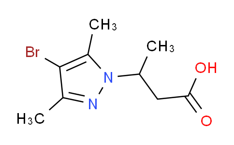 CAS No. 890596-64-2, 3-(4-Bromo-3,5-dimethyl-1H-pyrazol-1-yl)butanoic acid