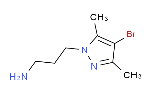 CAS No. 1000802-72-1, 3-(4-Bromo-3,5-dimethyl-1H-pyrazol-1-yl)propan-1-amine