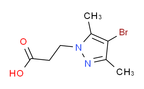 CAS No. 512809-48-2, 3-(4-Bromo-3,5-dimethyl-1H-pyrazol-1-yl)propanoic acid