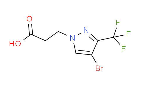 CAS No. 1006348-79-3, 3-(4-Bromo-3-(trifluoromethyl)-1H-pyrazol-1-yl)propanoic acid