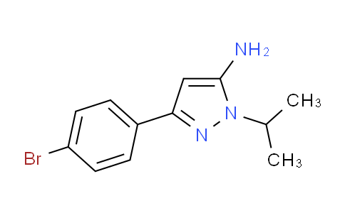 CAS No. 1017781-30-4, 3-(4-Bromophenyl)-1-isopropyl-1H-pyrazol-5-amine