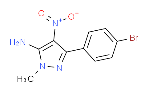 CAS No. 1707393-54-1, 3-(4-Bromophenyl)-1-methyl-4-nitro-1H-pyrazol-5-amine