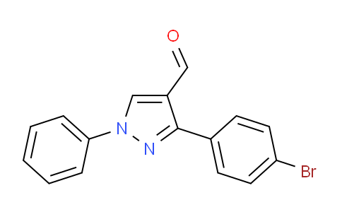CAS No. 36640-41-2, 3-(4-Bromophenyl)-1-phenyl-1H-pyrazole-4-carbaldehyde