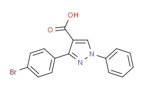 CAS No. 372107-34-1, 3-(4-Bromophenyl)-1-phenyl-1H-pyrazole-4-carboxylic acid