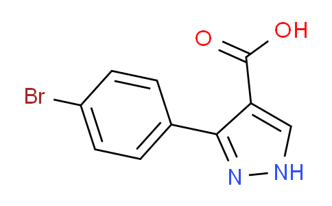 CAS No. 618383-49-6, 3-(4-Bromophenyl)-1H-pyrazole-4-carboxylic acid