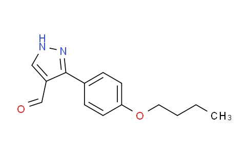 CAS No. 696646-80-7, 3-(4-Butoxyphenyl)-1H-pyrazole-4-carbaldehyde