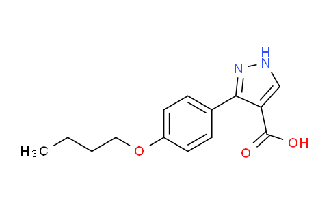 CAS No. 879996-68-6, 3-(4-Butoxyphenyl)-1H-pyrazole-4-carboxylic acid