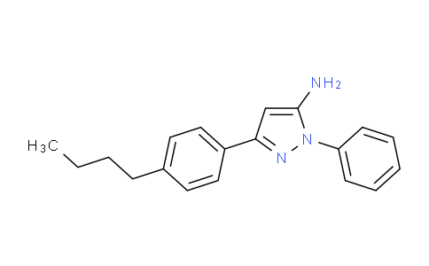 CAS No. 956453-60-4, 3-(4-Butylphenyl)-1-phenyl-1H-pyrazol-5-amine