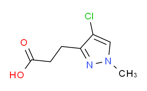 CAS No. 1006483-02-8, 3-(4-Chloro-1-methyl-1H-pyrazol-3-yl)propanoic acid