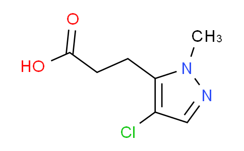 CAS No. 1006483-04-0, 3-(4-Chloro-1-methyl-1H-pyrazol-5-yl)propanoic acid