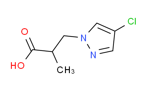 CAS No. 957301-84-7, 3-(4-Chloro-1H-pyrazol-1-yl)-2-methylpropanoic acid