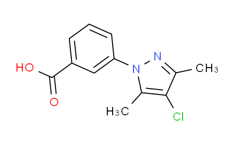 CAS No. 957490-56-1, 3-(4-Chloro-3,5-dimethyl-1H-pyrazol-1-yl)benzoic acid
