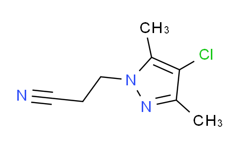 CAS No. 90006-65-8, 3-(4-Chloro-3,5-dimethyl-1H-pyrazol-1-yl)propanenitrile