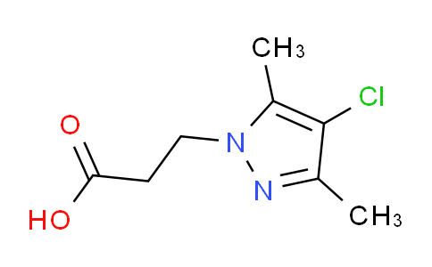 CAS No. 890597-34-9, 3-(4-Chloro-3,5-dimethyl-1H-pyrazol-1-yl)propanoic acid