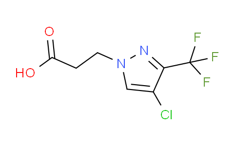 CAS No. 1006470-23-0, 3-(4-Chloro-3-(trifluoromethyl)-1H-pyrazol-1-yl)propanoic acid